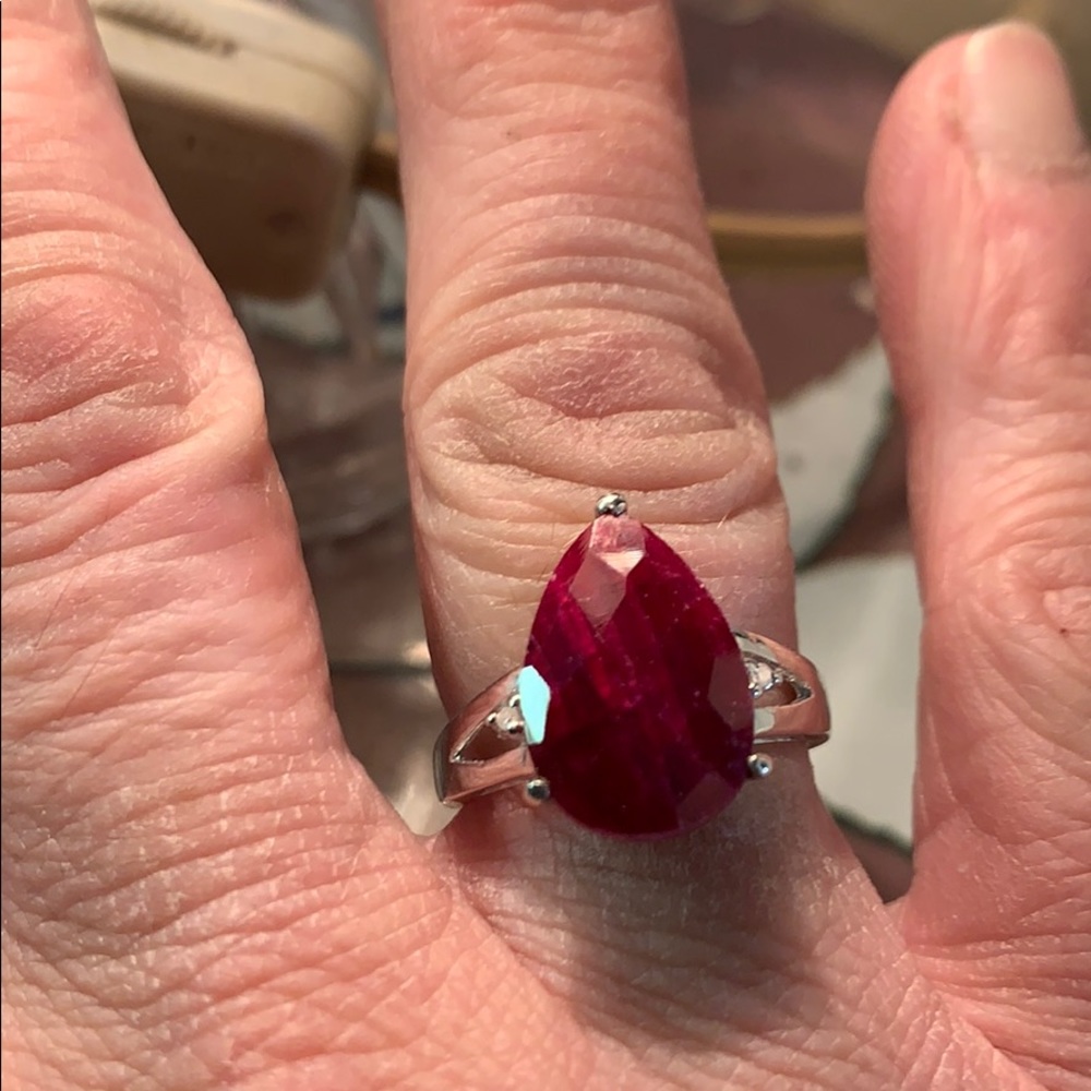 Ruby Diamond Ring size 7